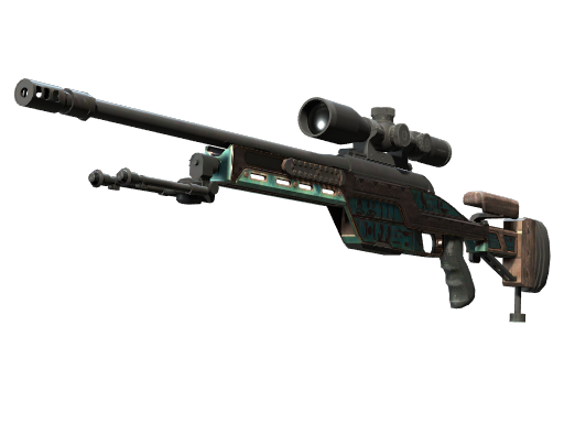 SSG 08 | Azure Glyph (Well-Worn) Thumbnail