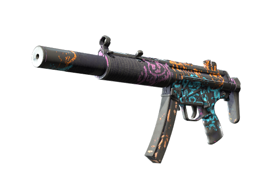 MP5-SD | Neon Squeezer (Battle-Scarred) Thumbnail