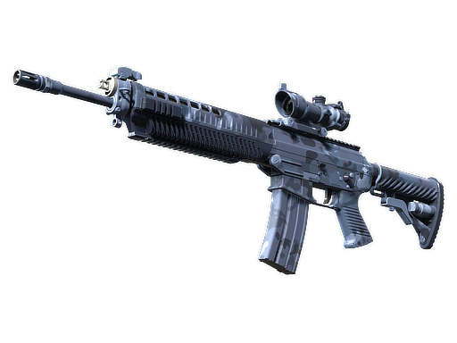 SG 553 | Night Camo (Minimal Wear) Thumbnail