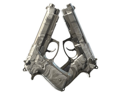Dual Berettas | Silver Pour (Minimal Wear) Thumbnail